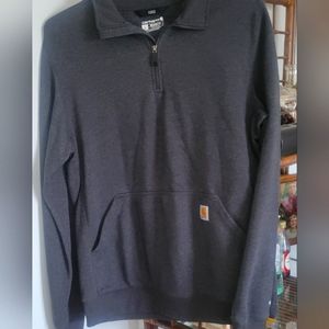 Carhartt Force Loose Fit Midweight Quarter-Zip Mock-Neck Sweatshirt